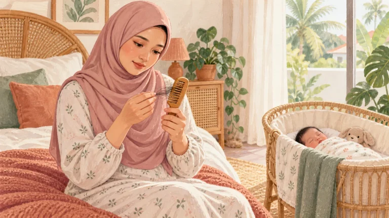 Ibu Malaysia memeriksa rambut gugur selepas bersalin