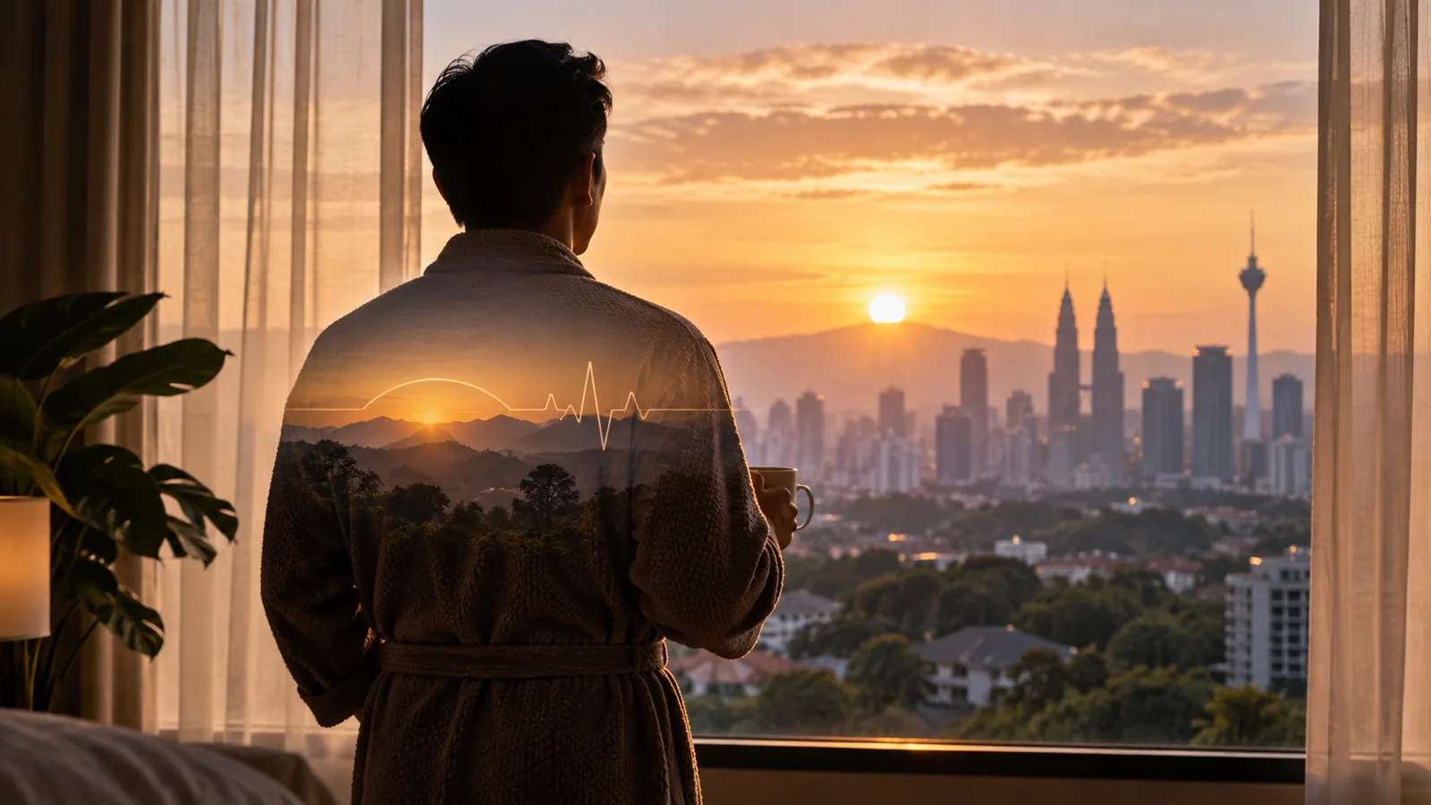 Malaysian man considering morning erections and erectile health