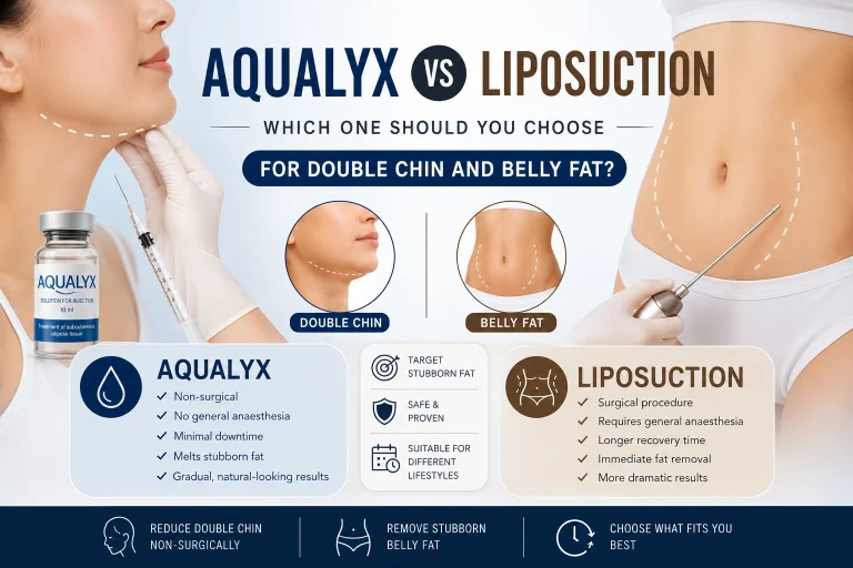 Aqualyx vs Liposuction Which One Should You Choose for Double Chin and Belly Fat?