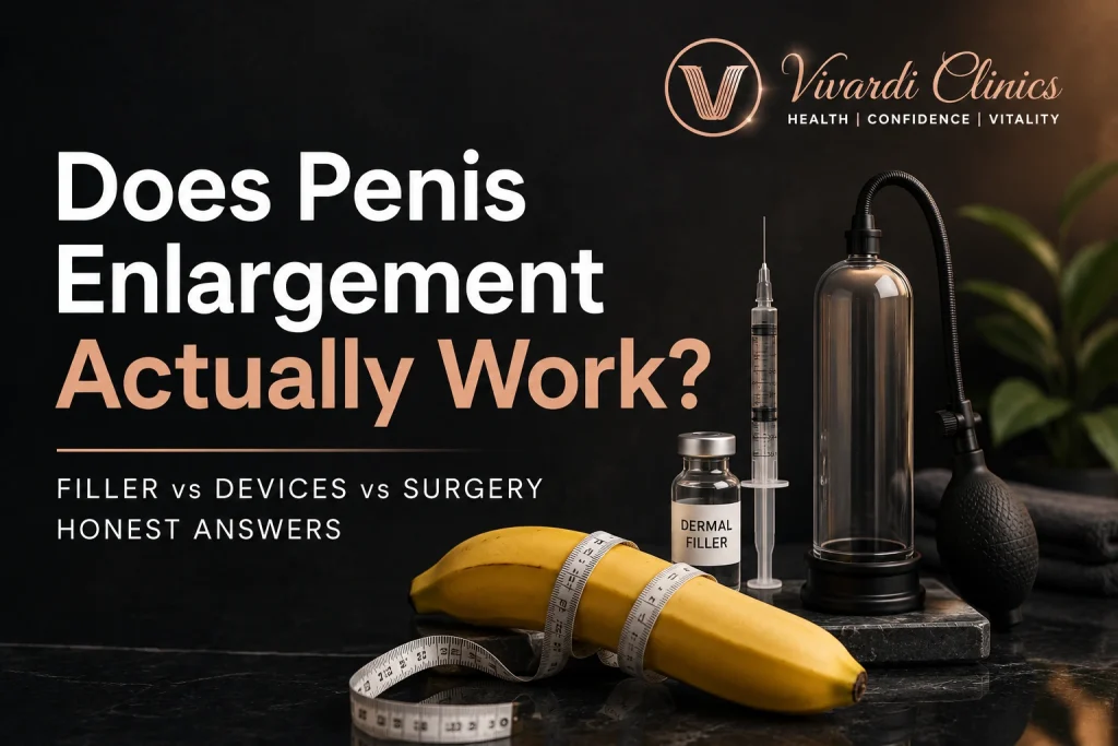 Does Penis Enlargement Actually Work? Filler vs Devices vs Surgery, Honest Answers