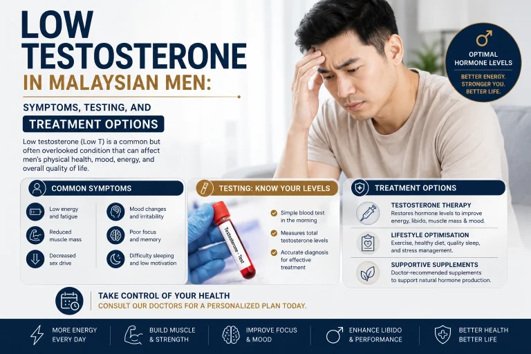Low Testosterone in Malaysian Men Symptoms, Testing, and Treatment Options