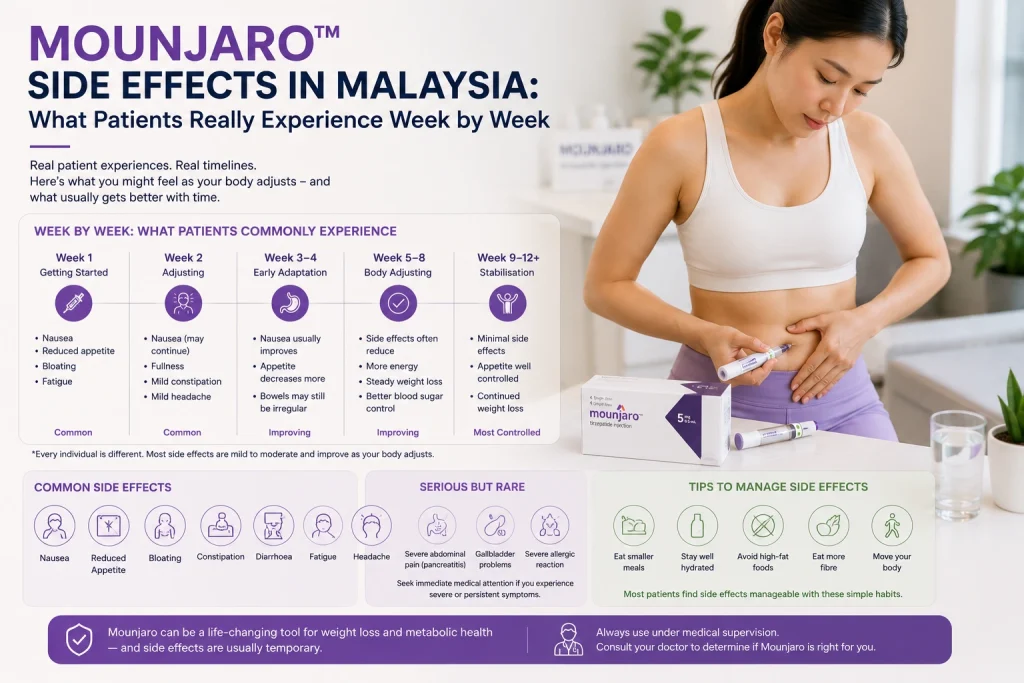 Mounjaro Side Effects in Malaysia: What Patients Really Experience Week by Week