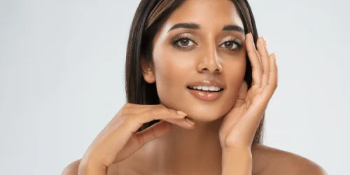 Beautiful girl facial skin care smiling 600nw