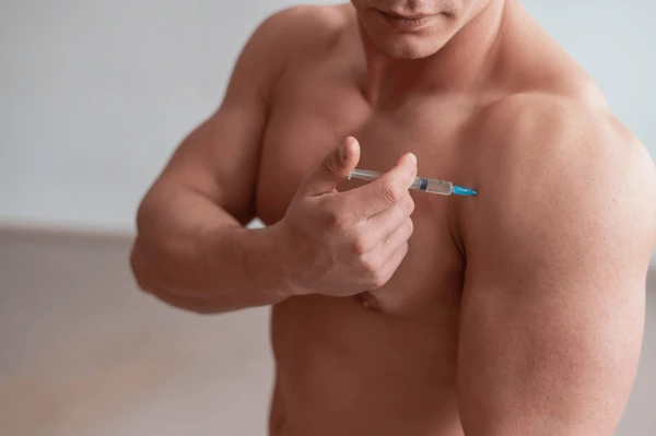 Man with healthy body composition