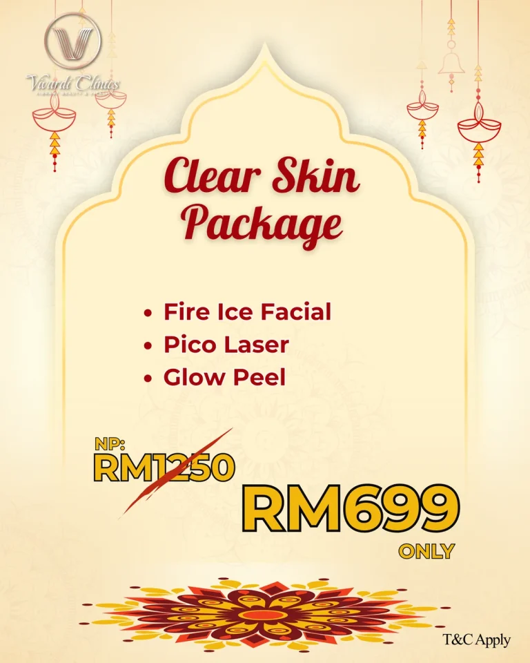 Deepavali Clear Skin Package at Vivardi Clinics: Fire Ice Facial, Pico Laser and Glow Peel