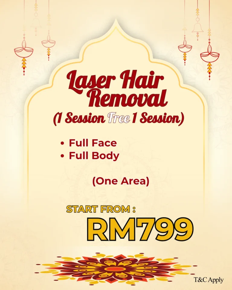 Deepavali laser hair removal offer at Vivardi Clinics: 1 session free 1 session, full face or full body