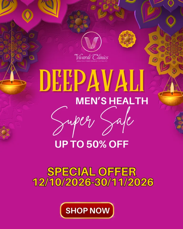 Vivardi Clinics Deepavali Men's Health Super Sale, up to 50% off, 12 October to 30 November 2026