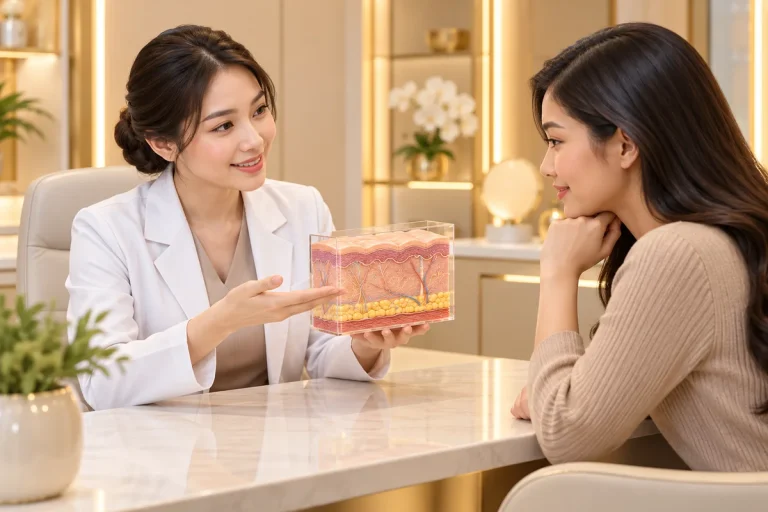 Dermatologist skin layer model