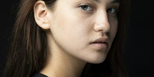 Asian woman radiant skin melanin pigmentation