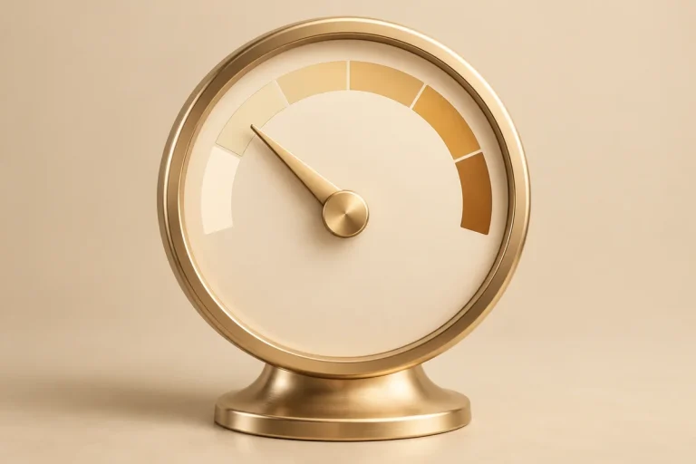 Illustration of an energy gauge showing a low level