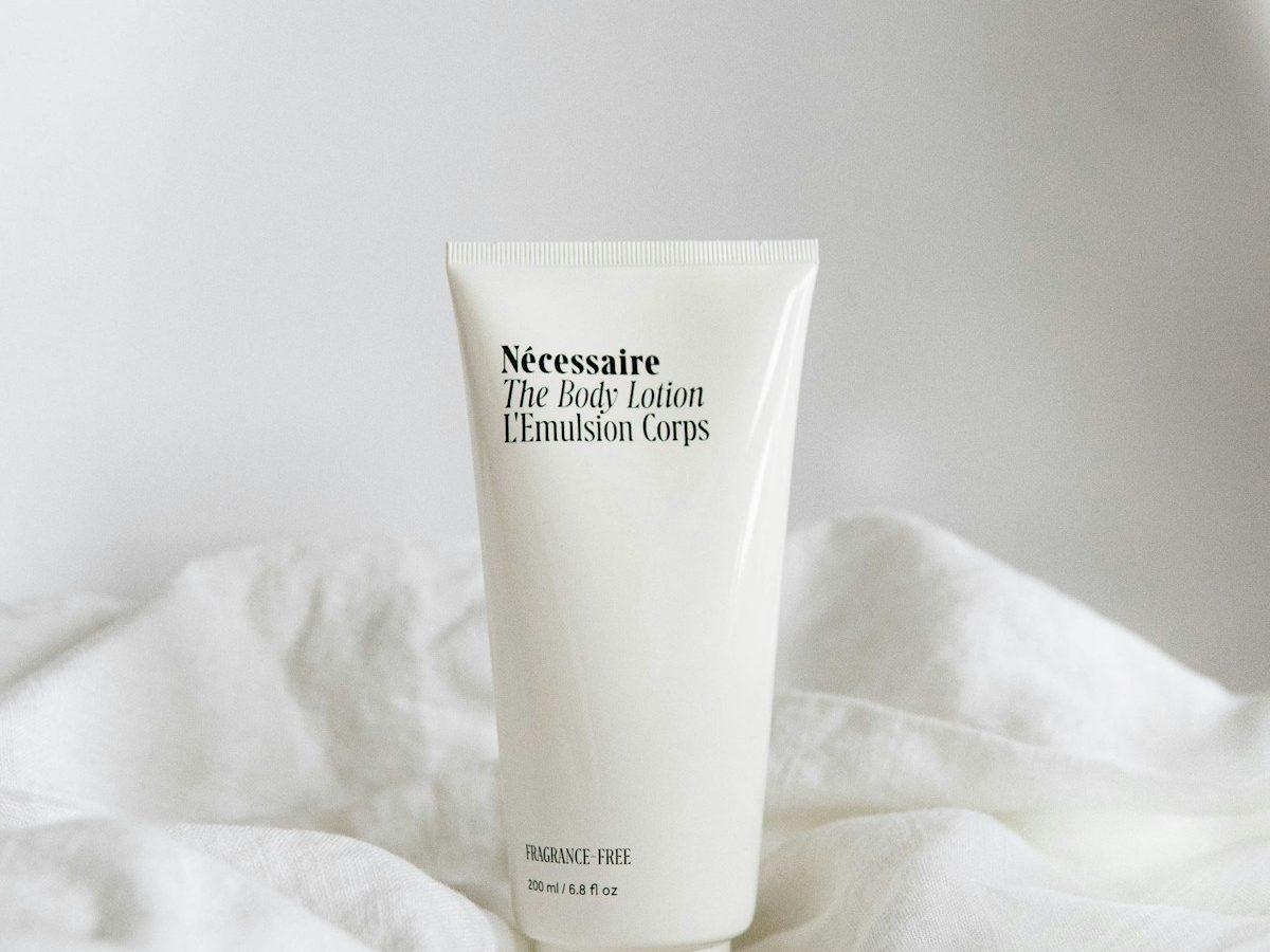 Close up skin pores texture treatment