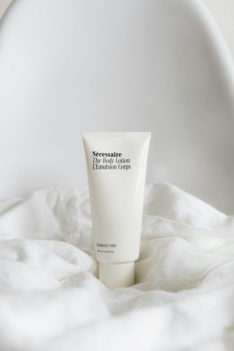 Close up skin pores texture treatment