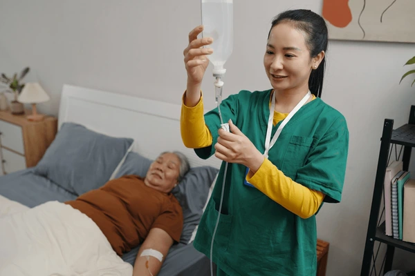 Stem cell treatment session