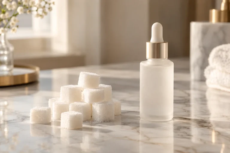 Sugar cubes skincare dropper